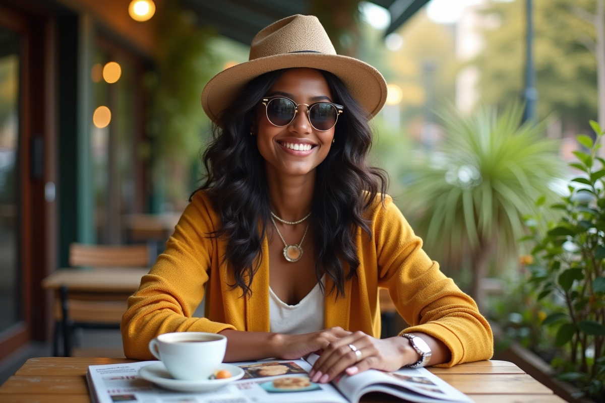 femme chapeau
